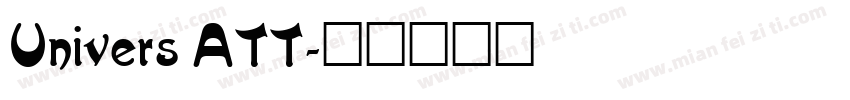 Univers ATT字体转换